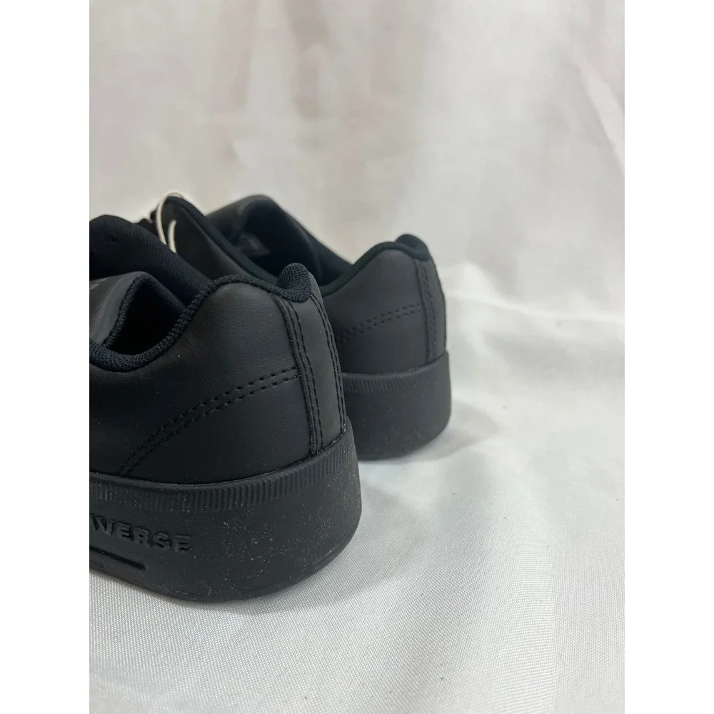Converse Rival Low Top Triple Black Synthetic‎ Leather Sneakers A16195C Mens 8